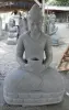  Product image 2 of the product “Seated Buddha in Thai style made of Riverstone, Holds a vessel in his hands, H. 150cm. ”
